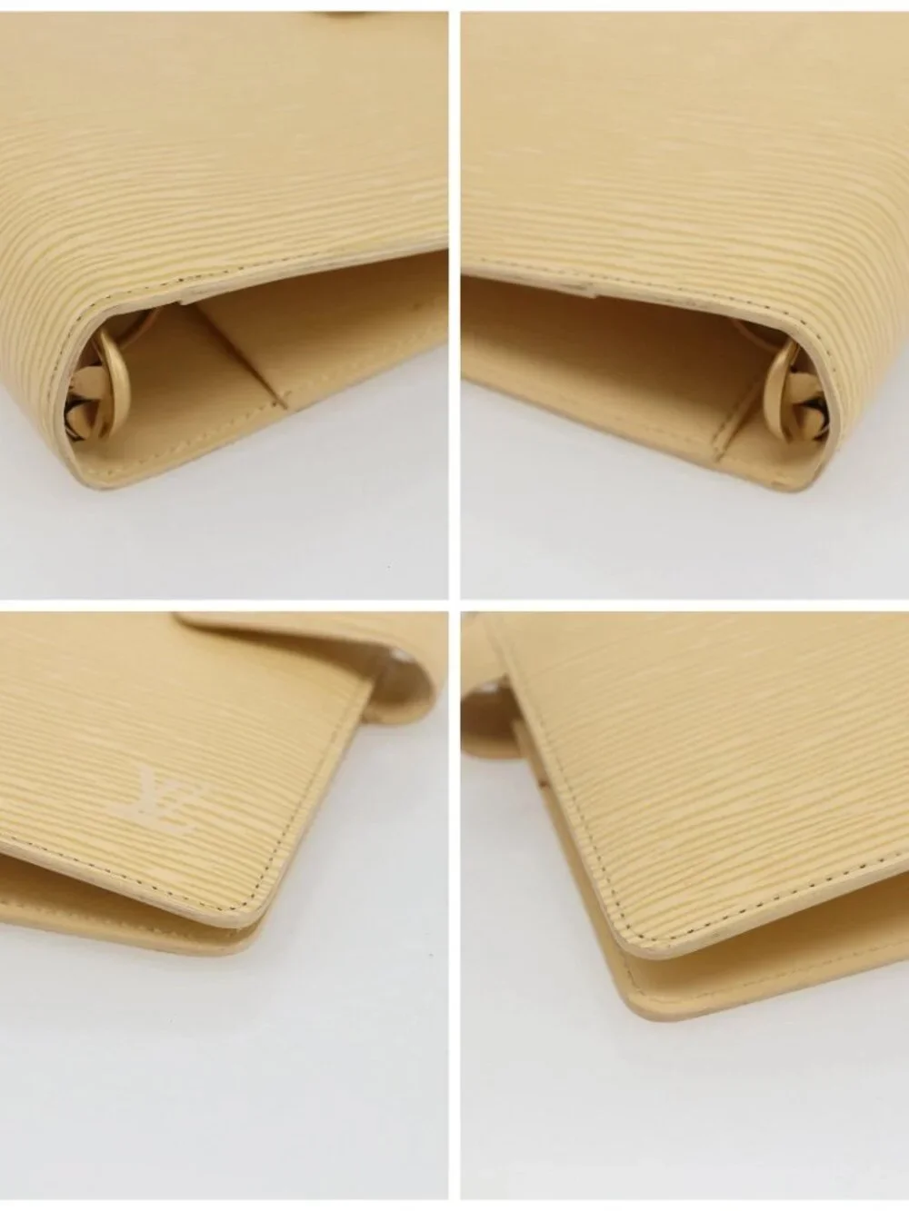 LOUIS VUITTON Epi Agenda MM Day Planner Cover Vanilla R2004A LV Auth 163109